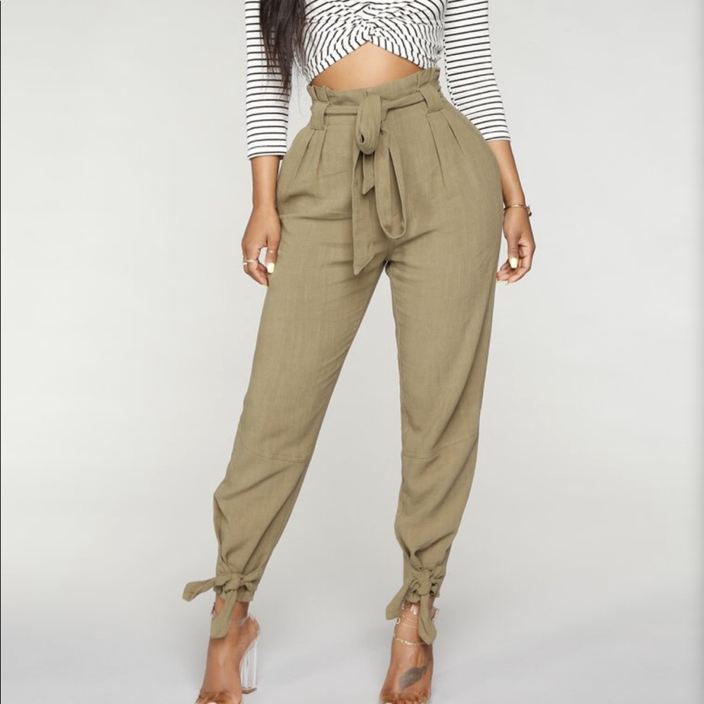Comfy bow tie pants
